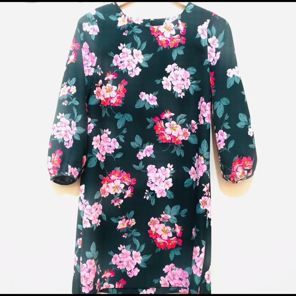 ✨NWT✨Ann Taylor Floral Lantern Sleeve Shift Dress - Picture 5 of 5